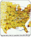 Knoxville Center US Population